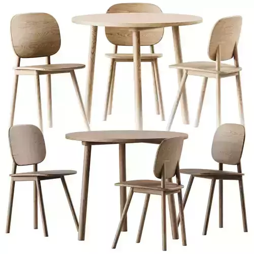 Paddle Chair and Table by Cruso