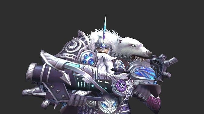 Astral Dwarf Low-poly 3D model