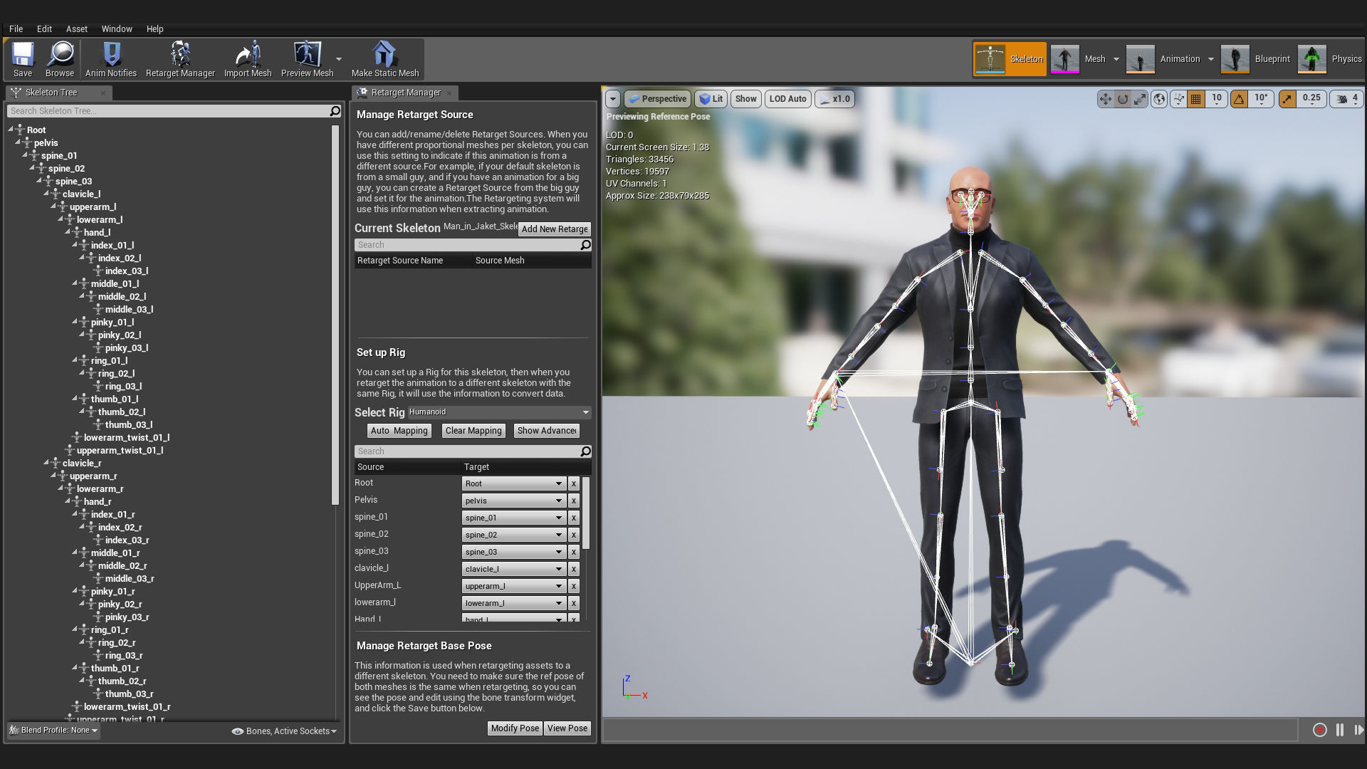 Man in Suit Low-poly 3D model_21