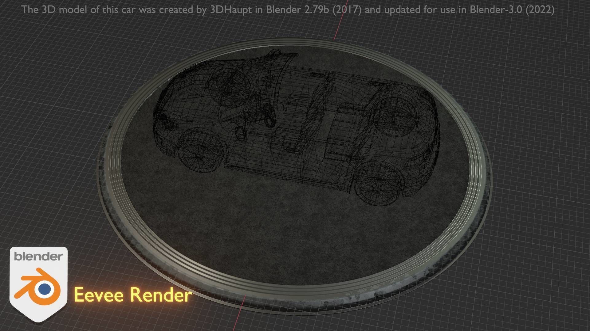 City Car 27 Compact Class Convertible Open Type-C Red Low-poly 3D model_27