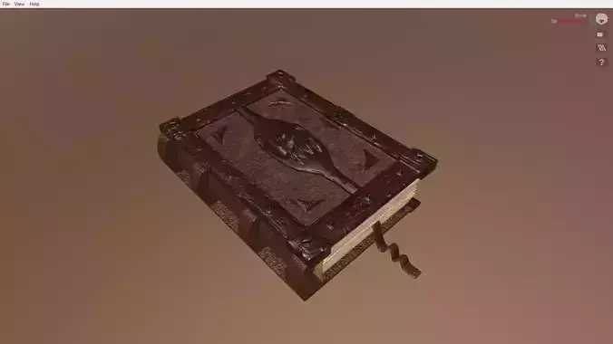 Ancient Book 3D model