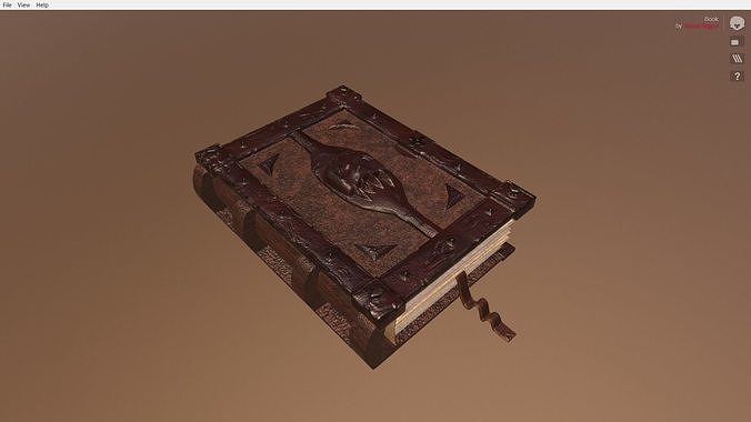 Ancient Book 3D model