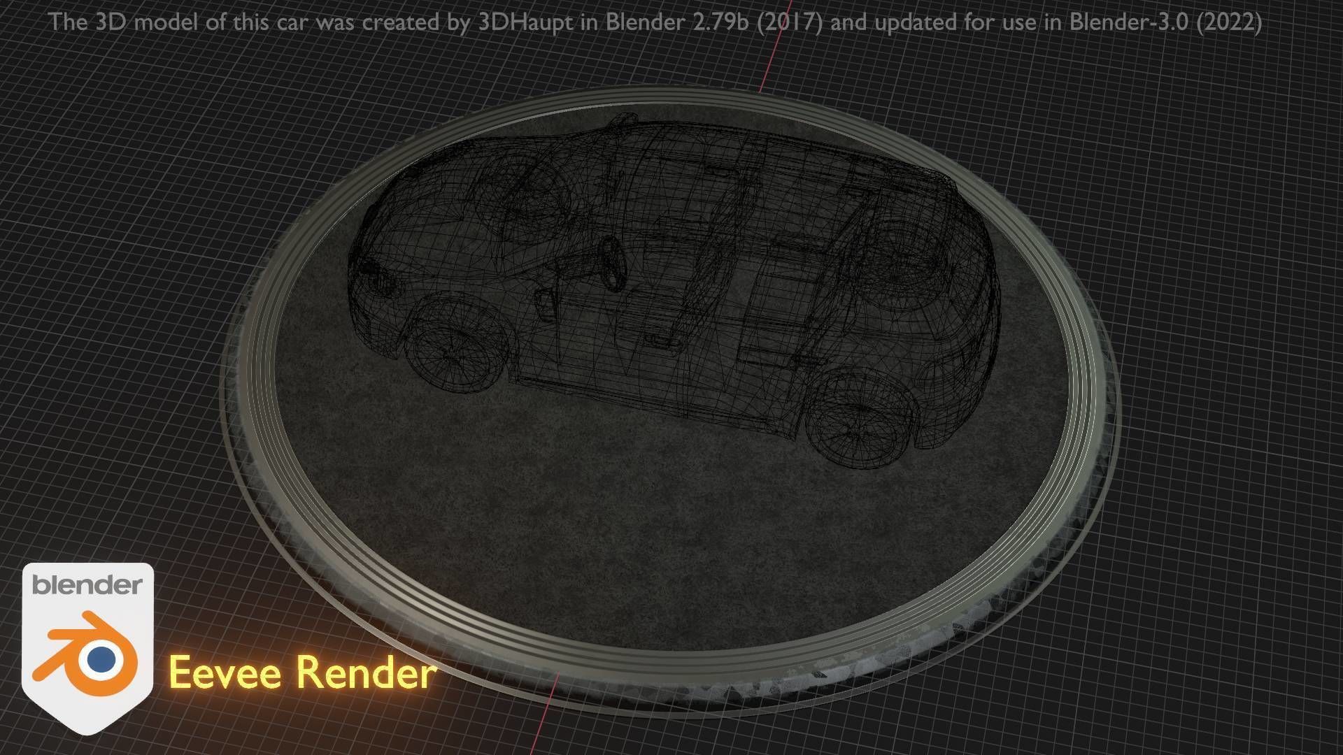 City Car 28 Compact Class Type-C Red Low-poly 3D model_35