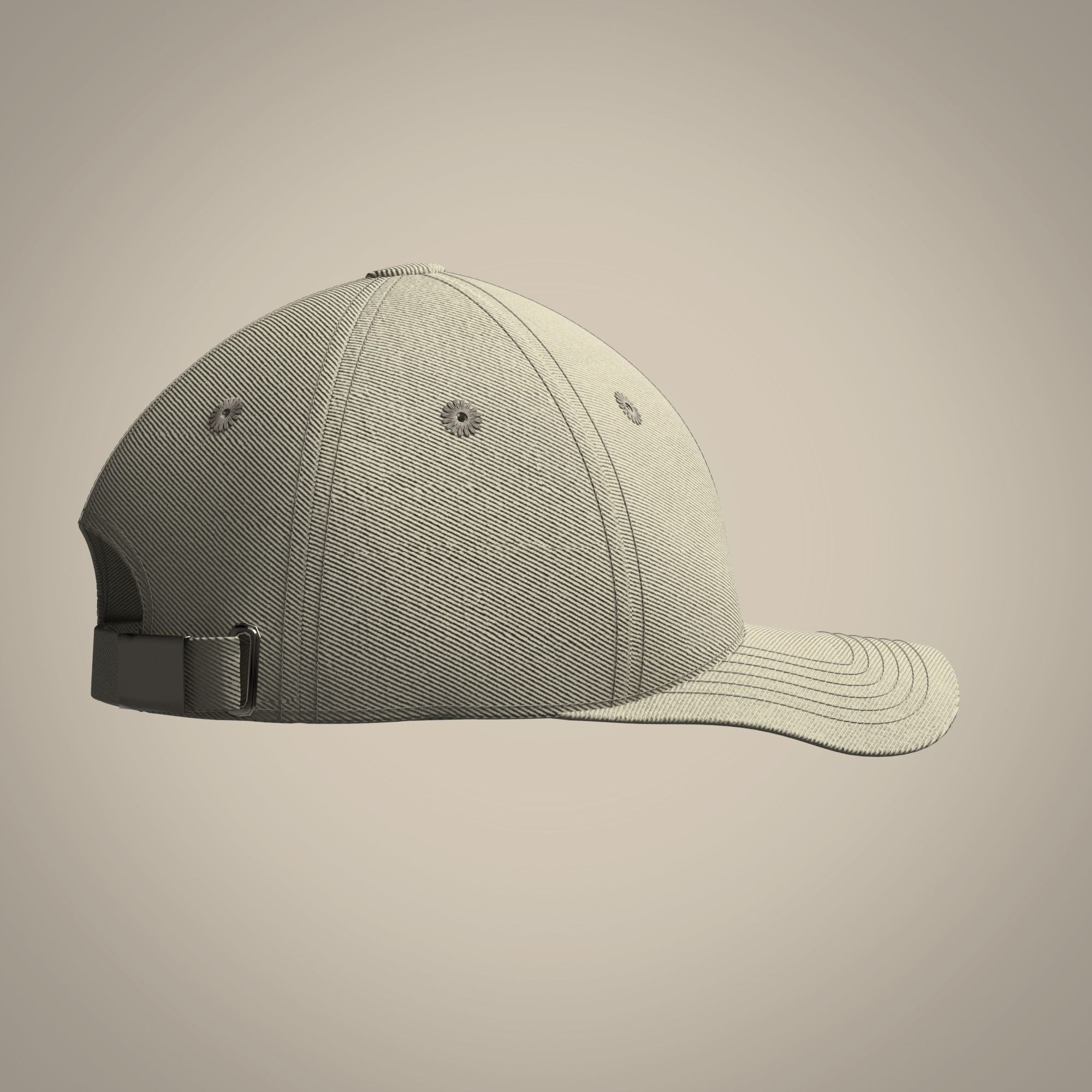 Baseball Cap 3D model_2