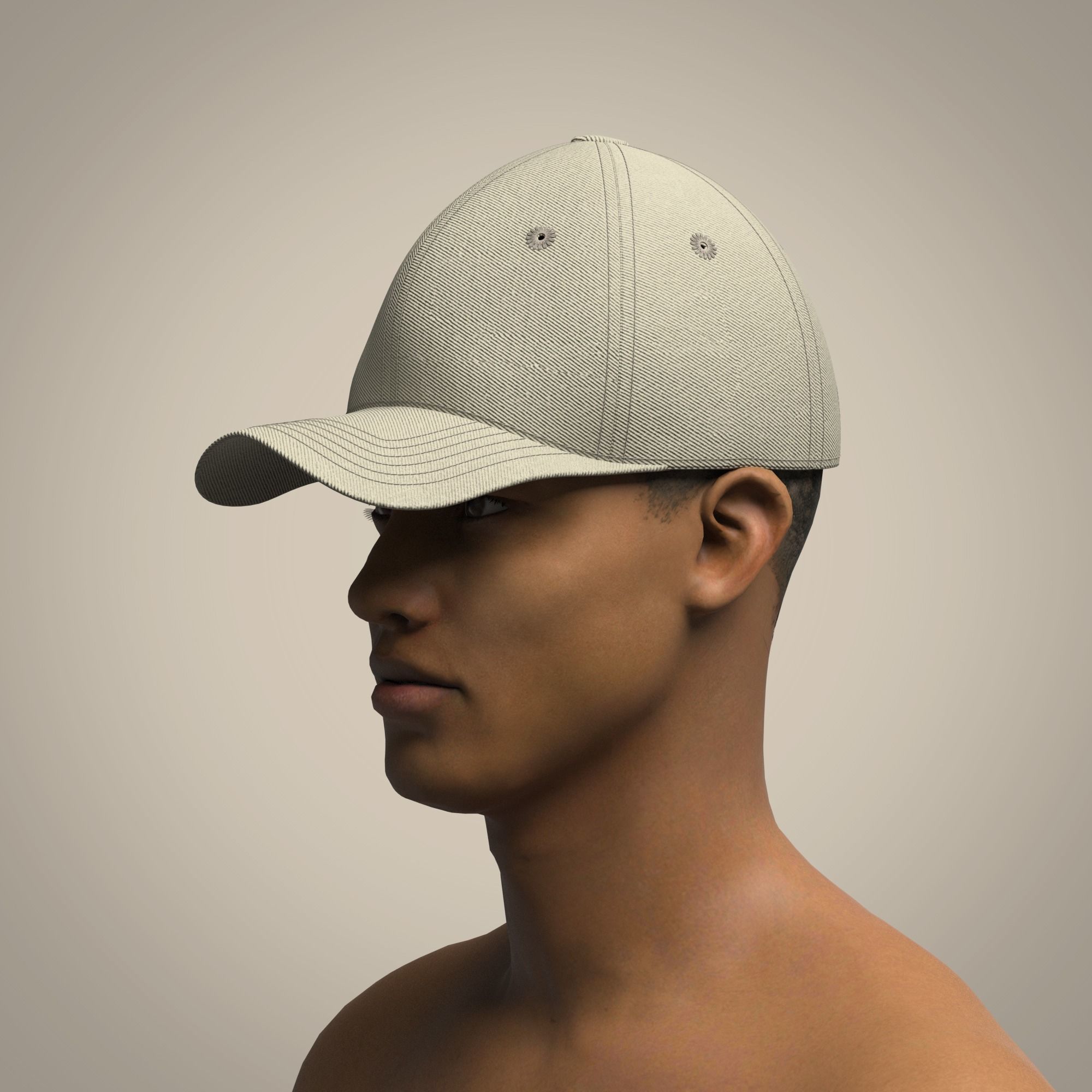 Baseball Cap 3D model_6