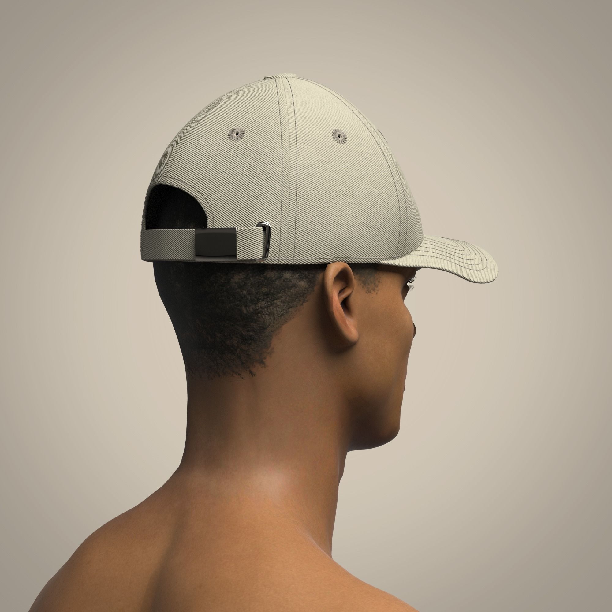 Baseball Cap 3D model_7