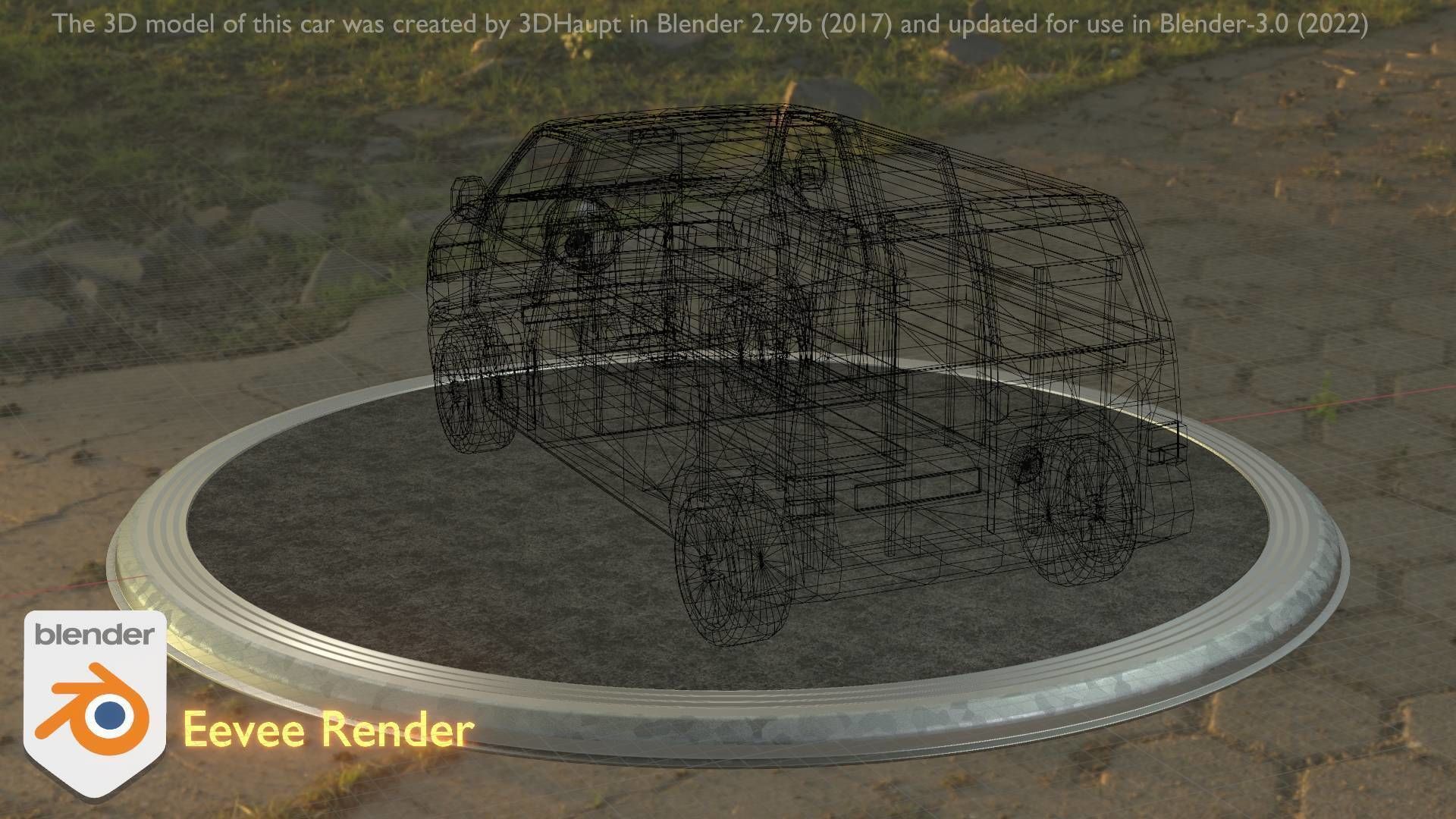 City Car 29 Commercial Transporter Type-C Red Low-poly 3D model_100