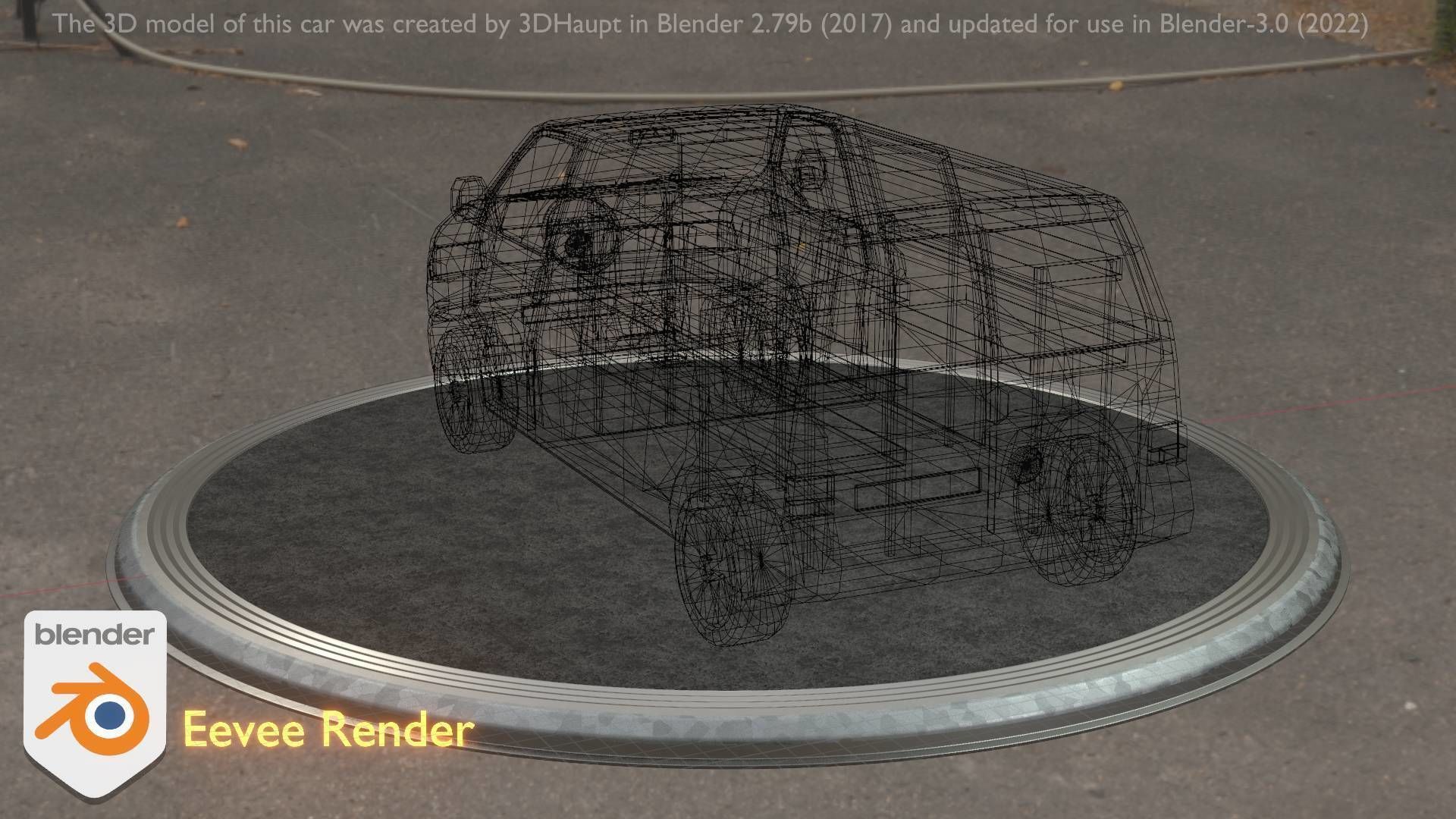 City Car 29 Commercial Transporter Type-C Red Low-poly 3D model_14