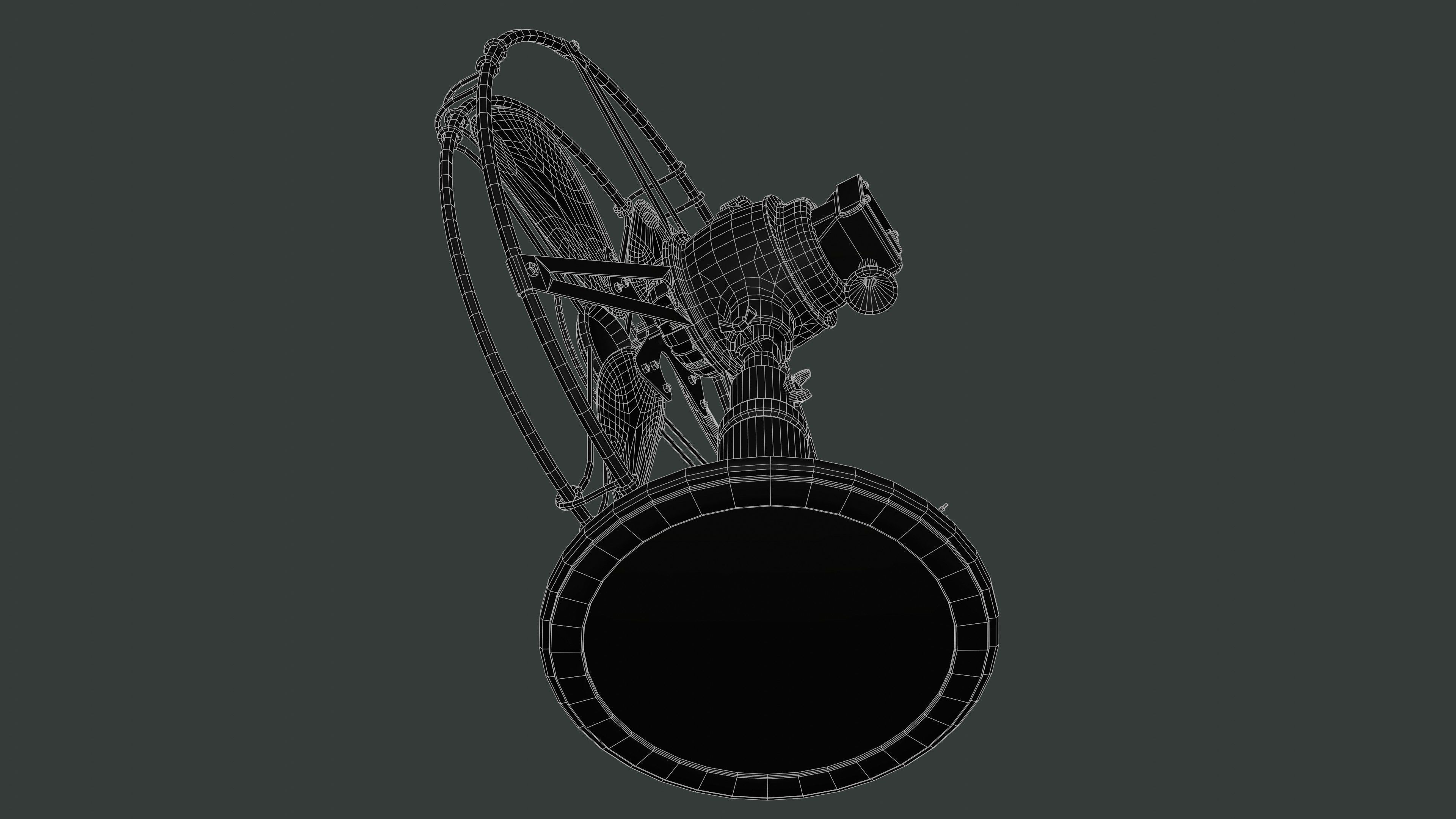 Old Fan Low-poly 3D model_22