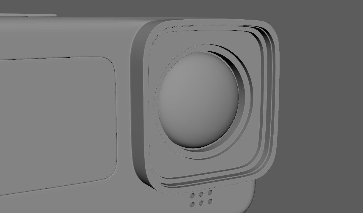 GoPro hero camera 3D model_16