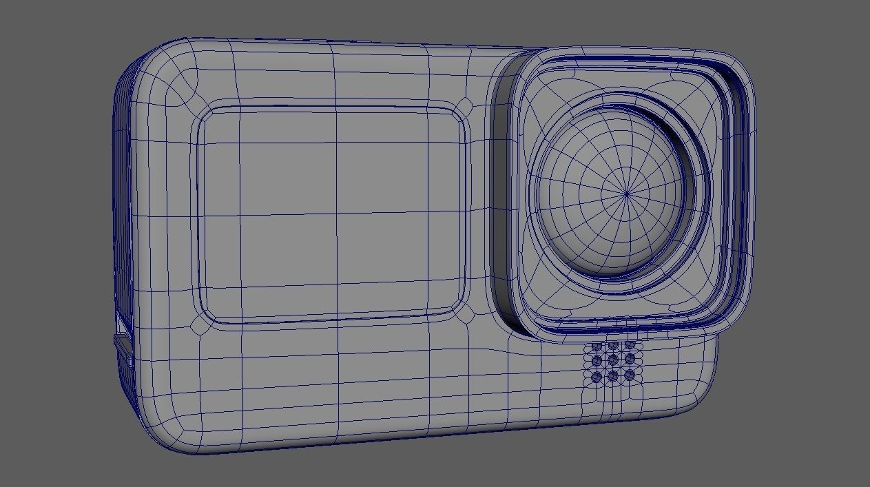 GoPro hero camera 3D model_22