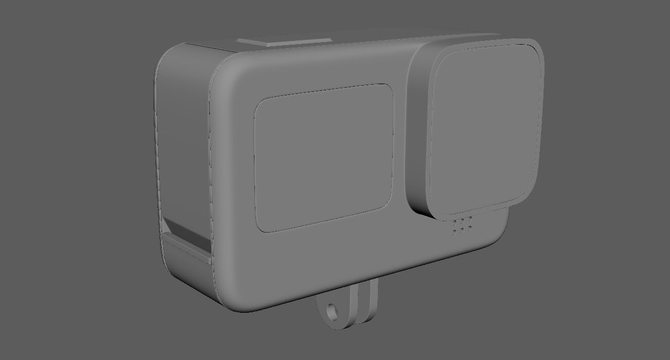 GoPro hero camera 3D model_10