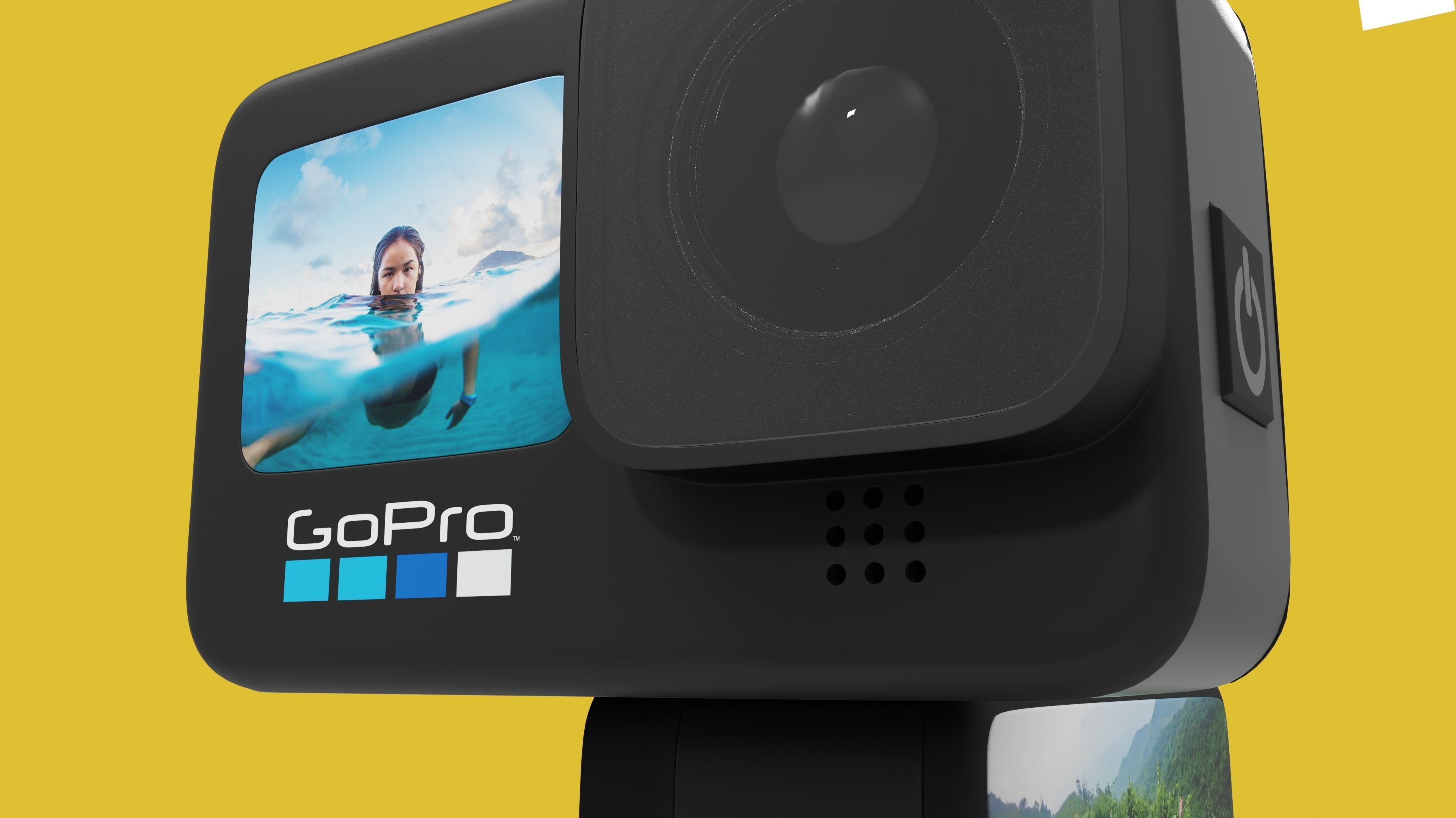 GoPro hero camera 3D model_3