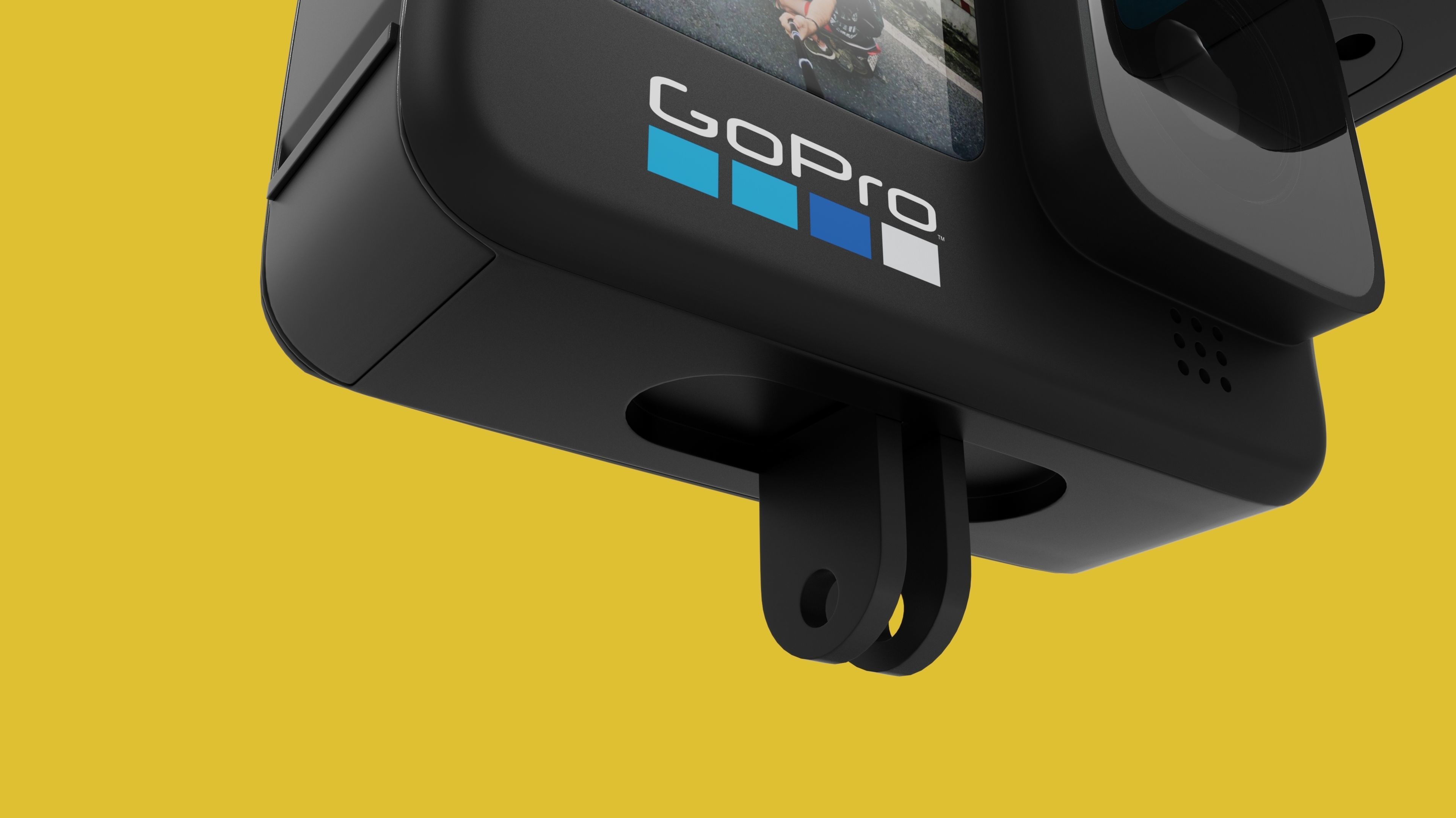 GoPro hero camera 3D model_8