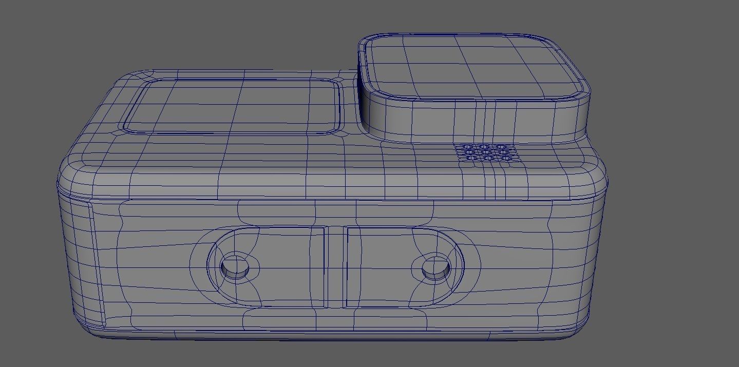GoPro hero camera 3D model_20