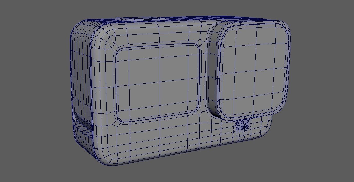 GoPro hero camera 3D model_30