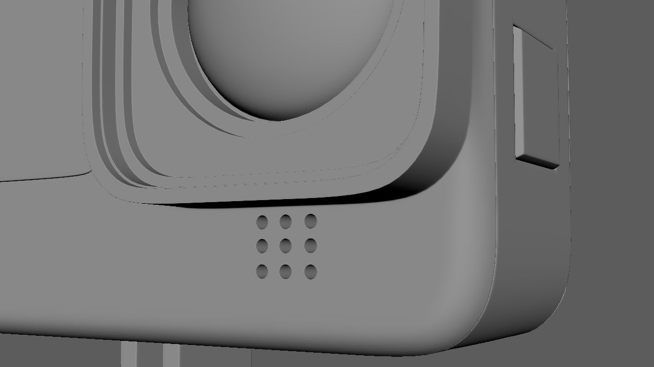 GoPro hero camera 3D model_18
