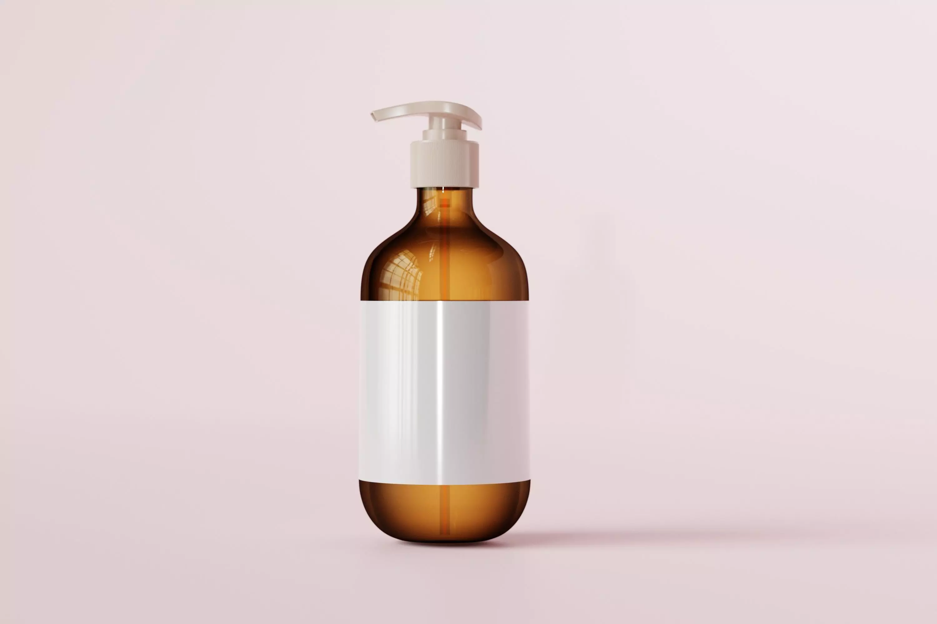 Cosmetic Pump Bottle Low-poly 3D model