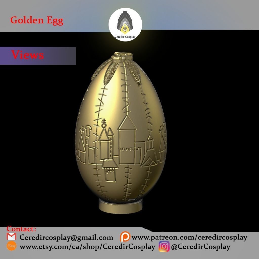 Harry Potter Golden Egg 3d digital download 3D print model_2