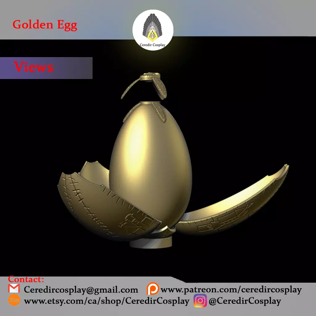 Harry Potter Golden Egg 3d digital download 3D print model_0