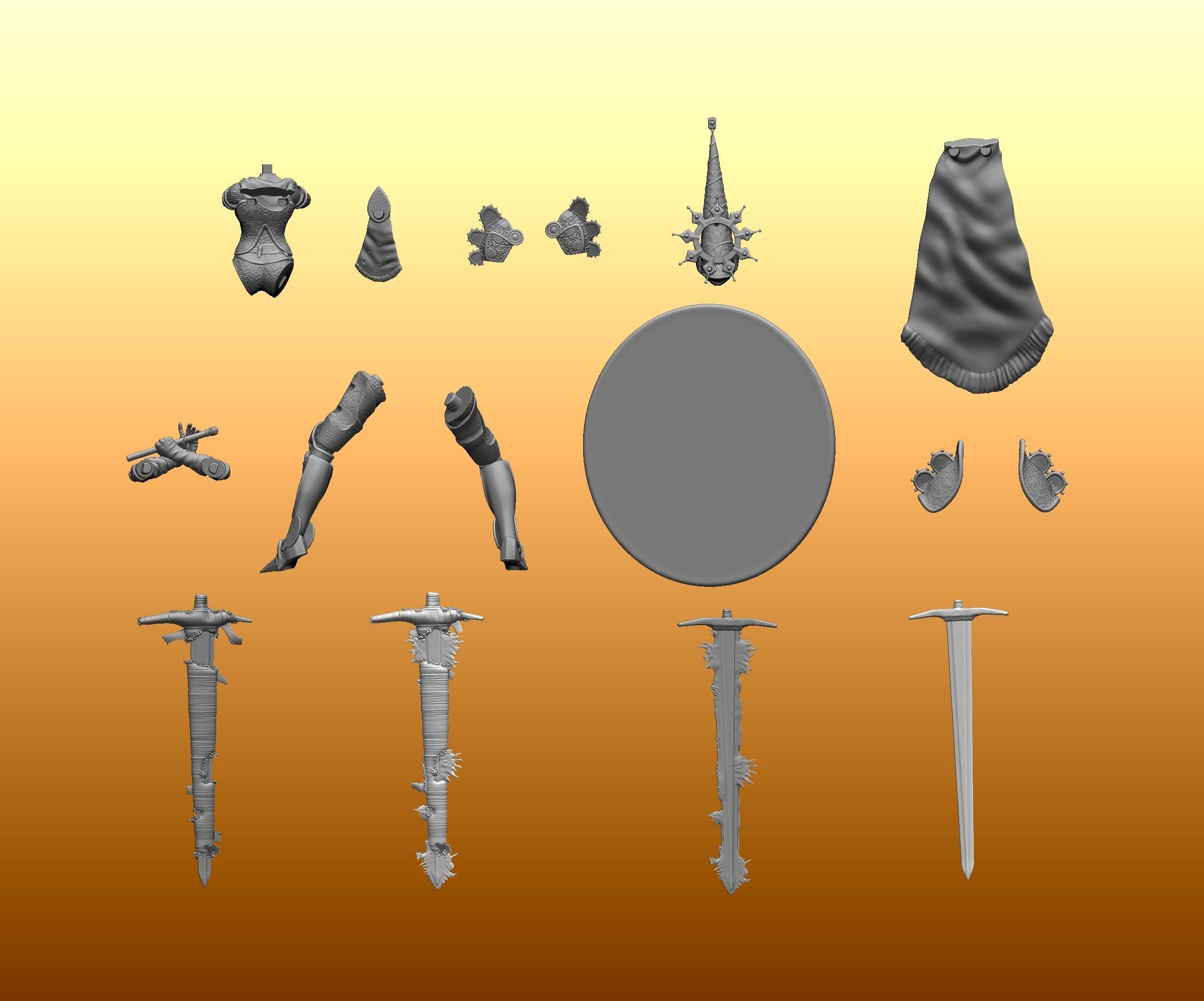 Crisanta in penance from Blasphemous 3D print model_14