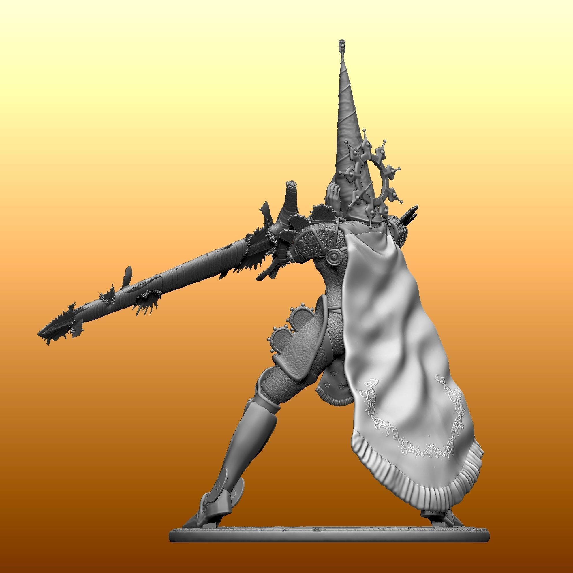 Crisanta in penance from Blasphemous 3D print model_12