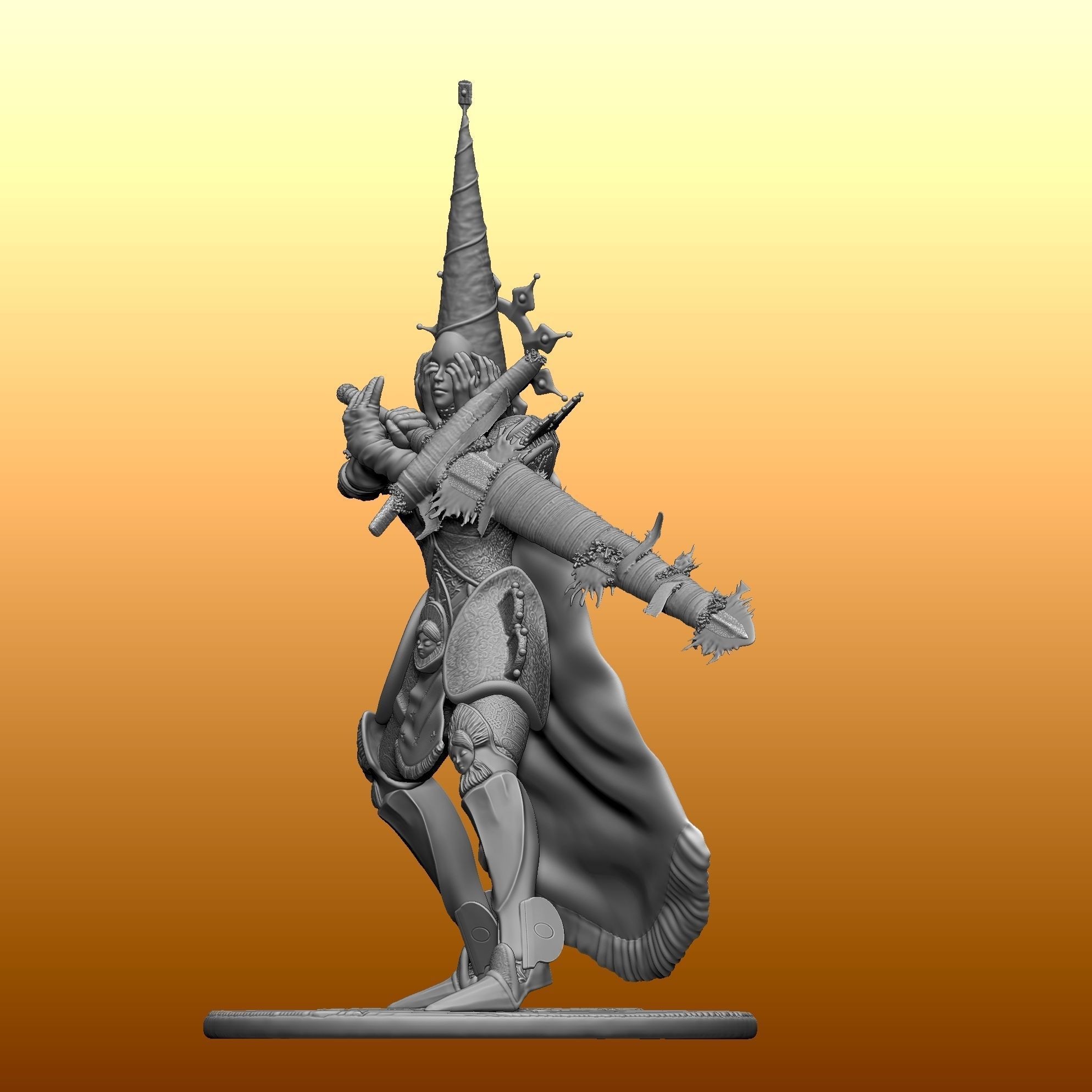 Crisanta in penance from Blasphemous 3D print model_9