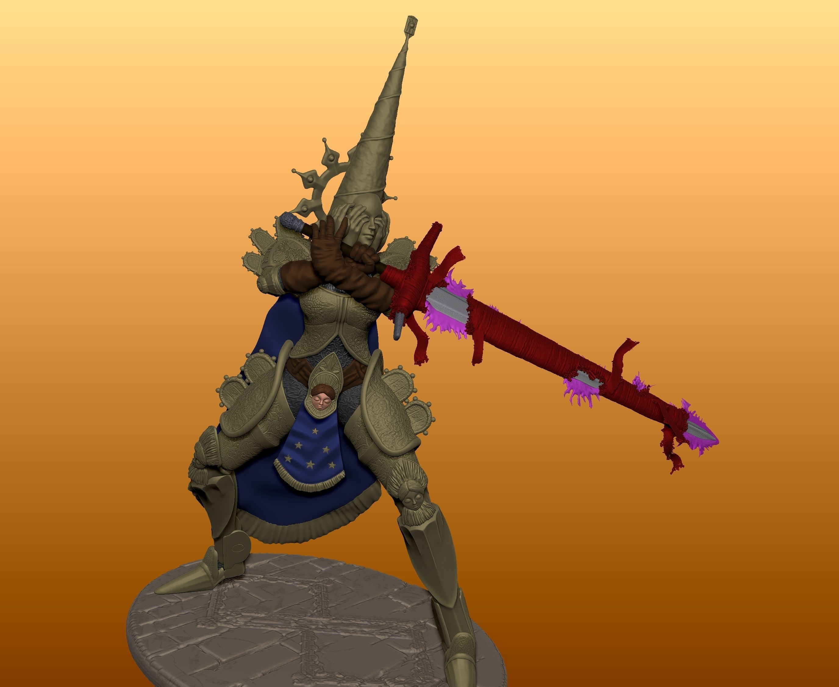 Crisanta in penance from Blasphemous 3D print model_1