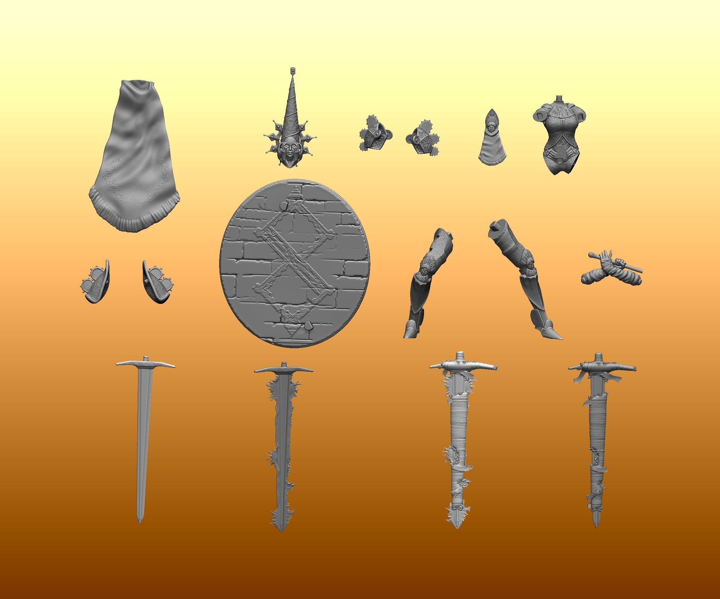 Crisanta in penance from Blasphemous 3D print model_13