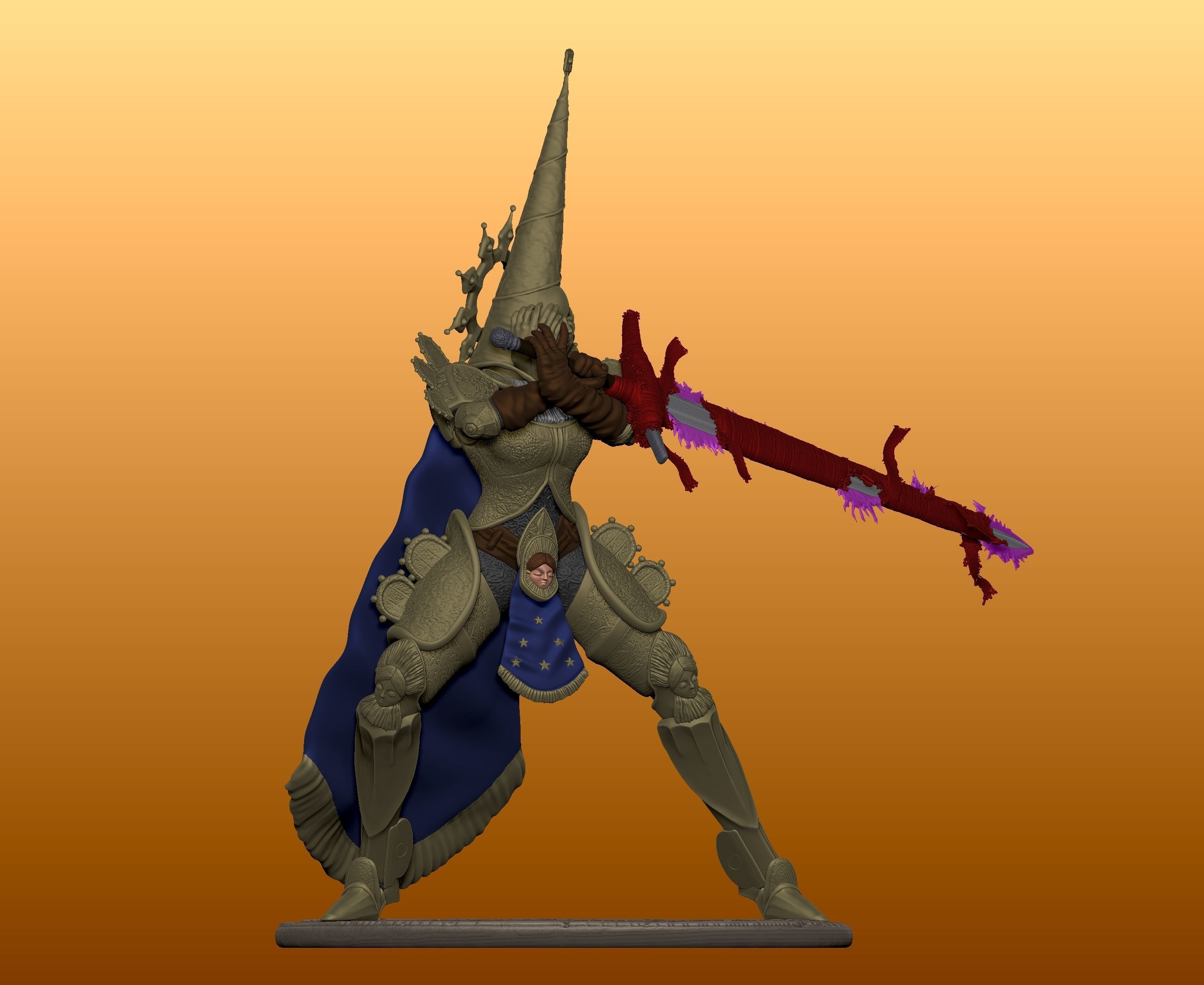 Crisanta in penance from Blasphemous 3D print model_6