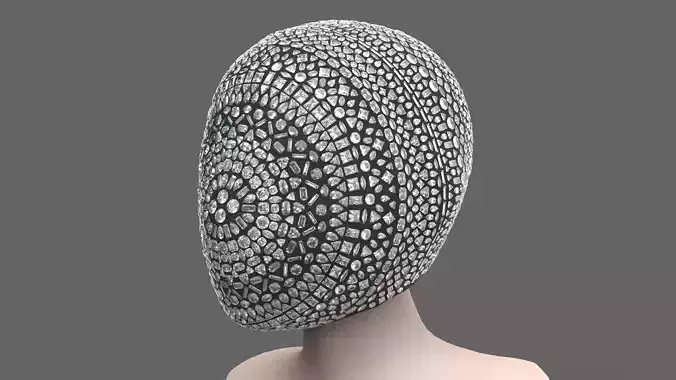 Diamond Hood Mask Margiela style