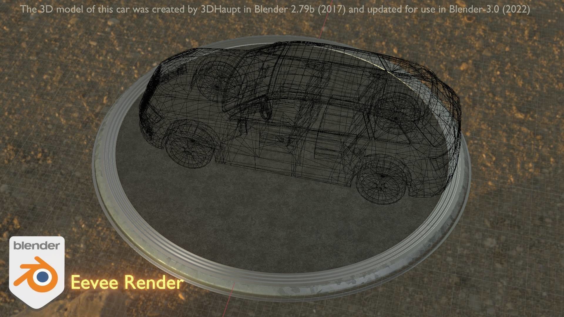 City Car 33 SUV Type-B Red Low-poly 3D model_44