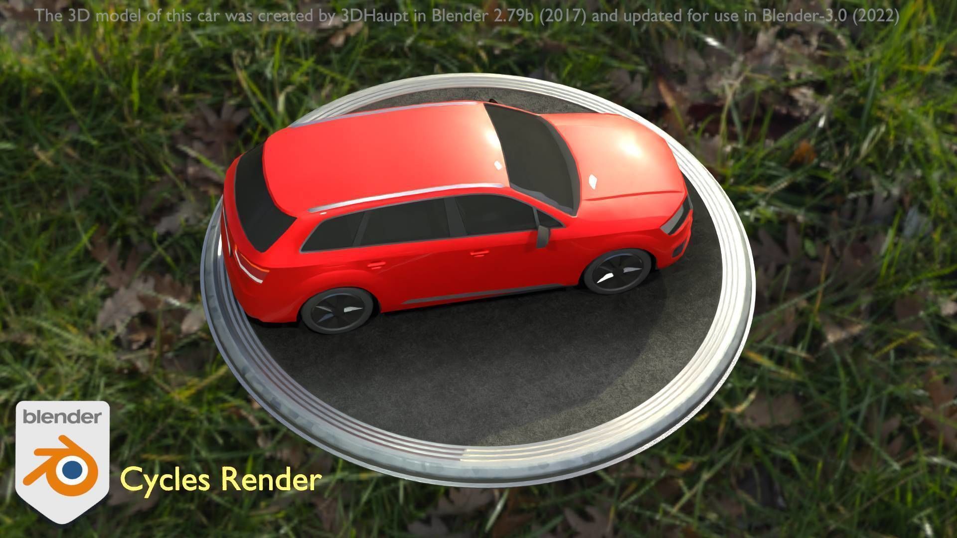 City Car 33 SUV Type-B Red Low-poly 3D model_48