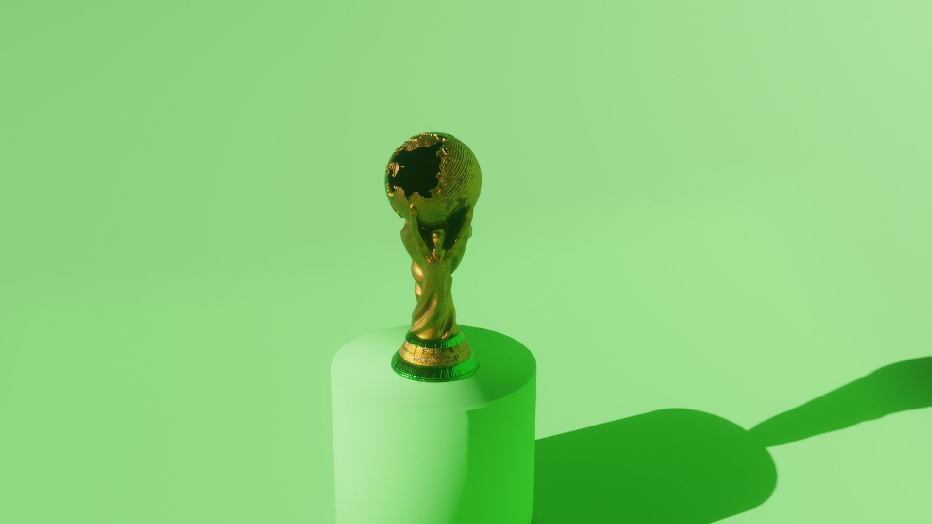 World cup trophy 3d model Free 3D model_1
