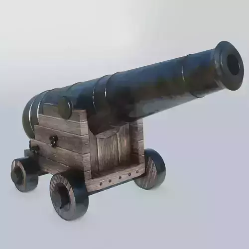 Cannon - Gun Of Ships Old military infantry defence weaponry 3D model