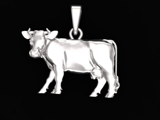 pendant cow 3D print model_1