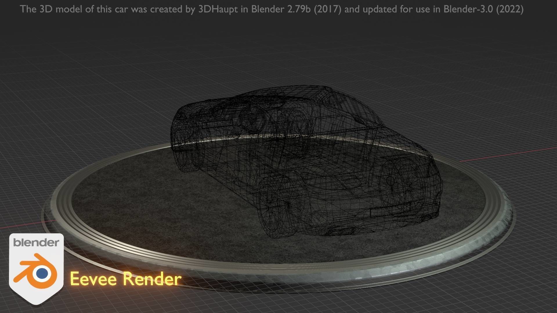 City Car 34 Top-Class Cabrio Open Type-A Red Low-poly 3D model_91