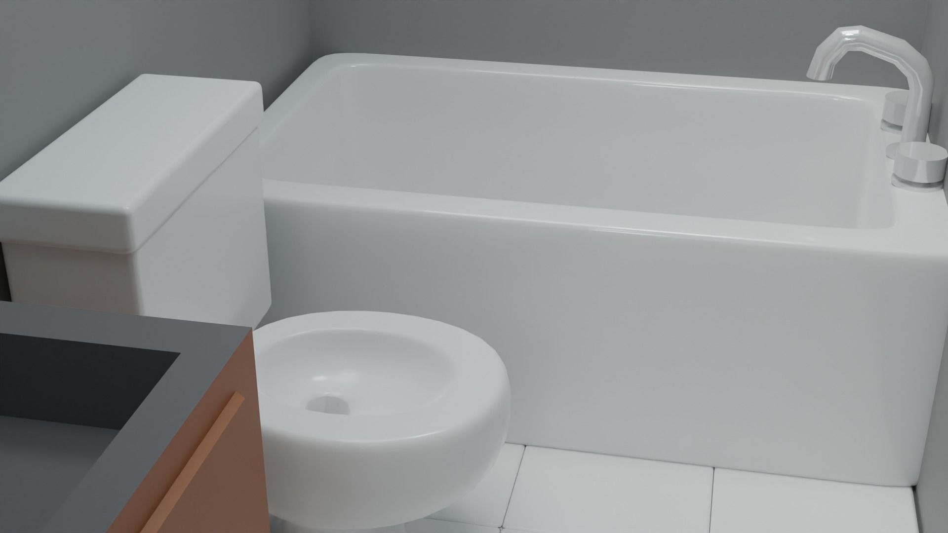 Collection houses house on hill 3D model_28