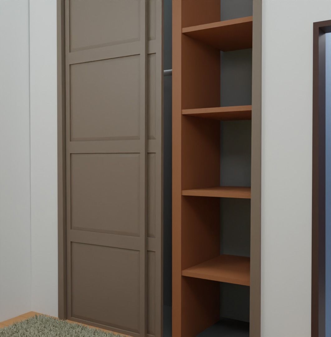 Collection houses house on hill 3D model_20