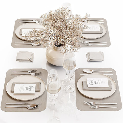 Table setting 37 3D model