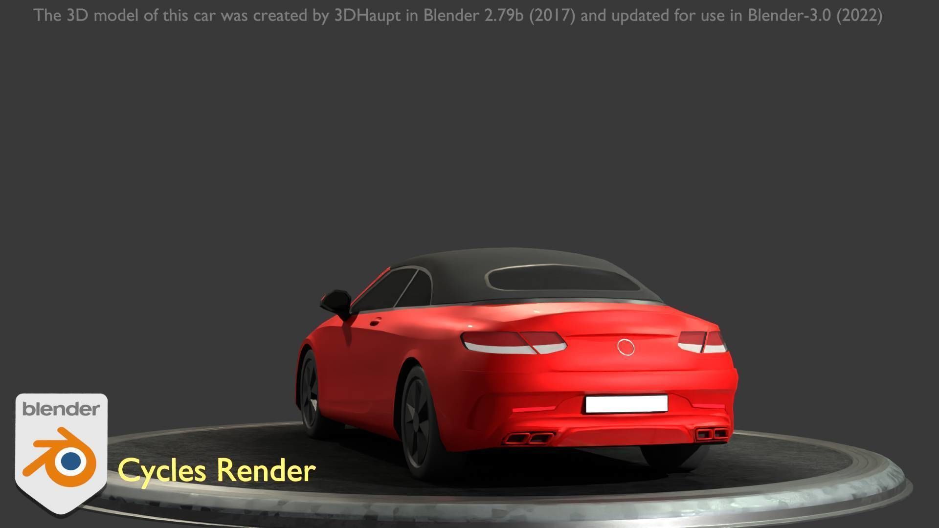 City Car 35 Upper Class Type-A Red Low-poly 3D model_44