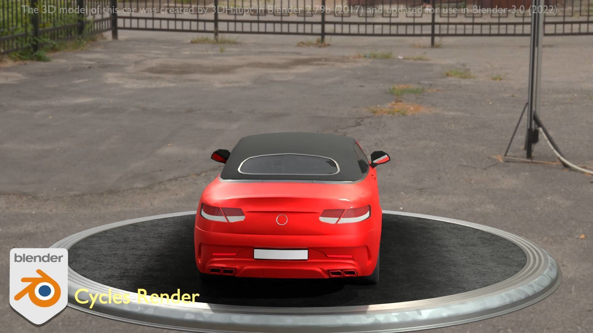 City Car 35 Upper Class Type-A Red Low-poly 3D model_80