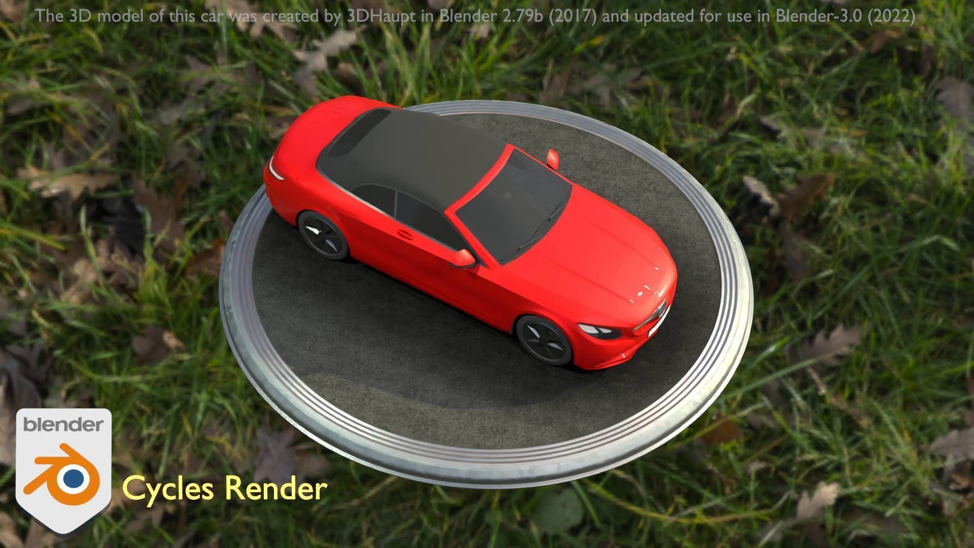 City Car 35 Upper Class Type-A Red Low-poly 3D model_35