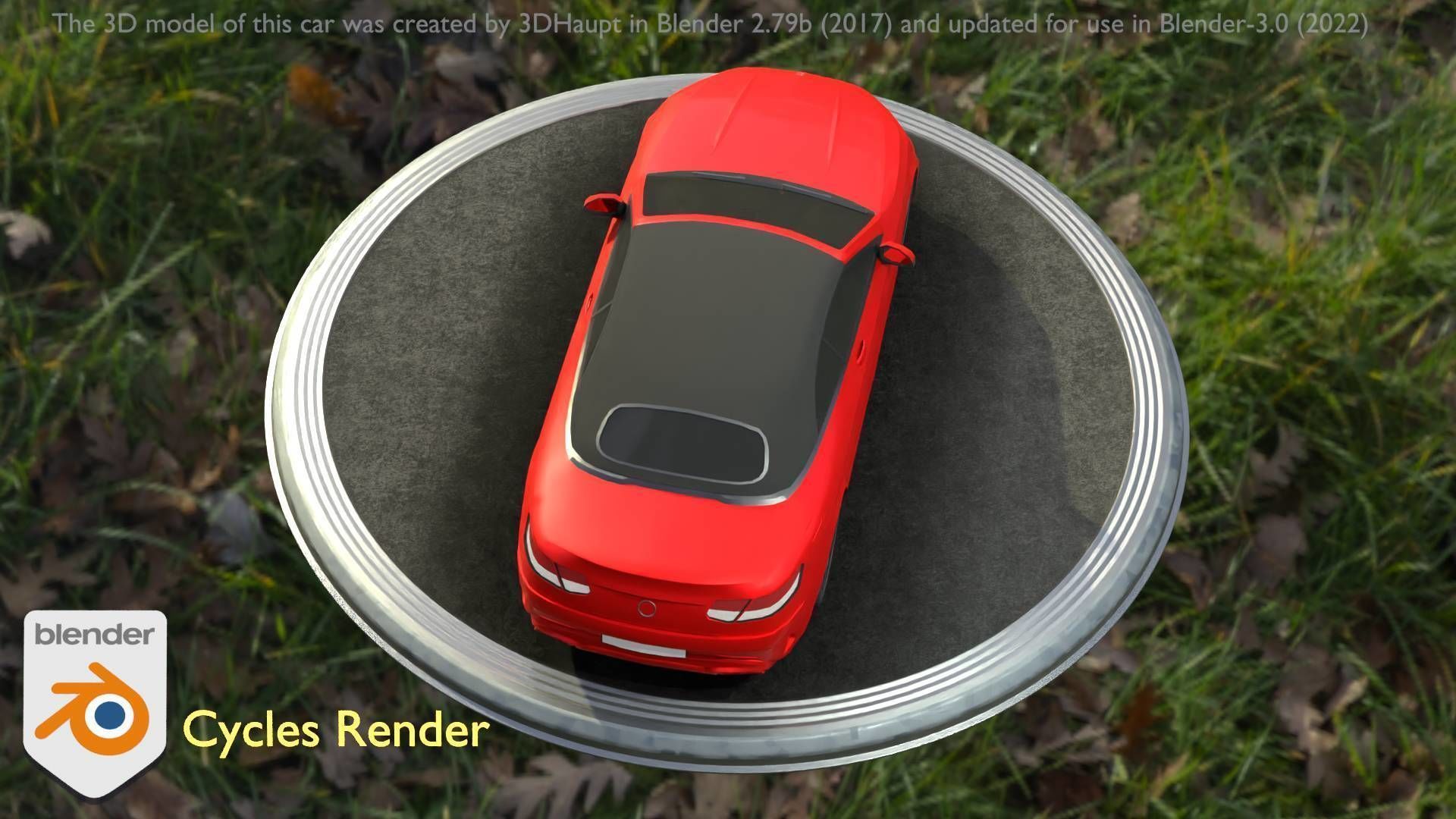 City Car 35 Upper Class Type-A Red Low-poly 3D model_67