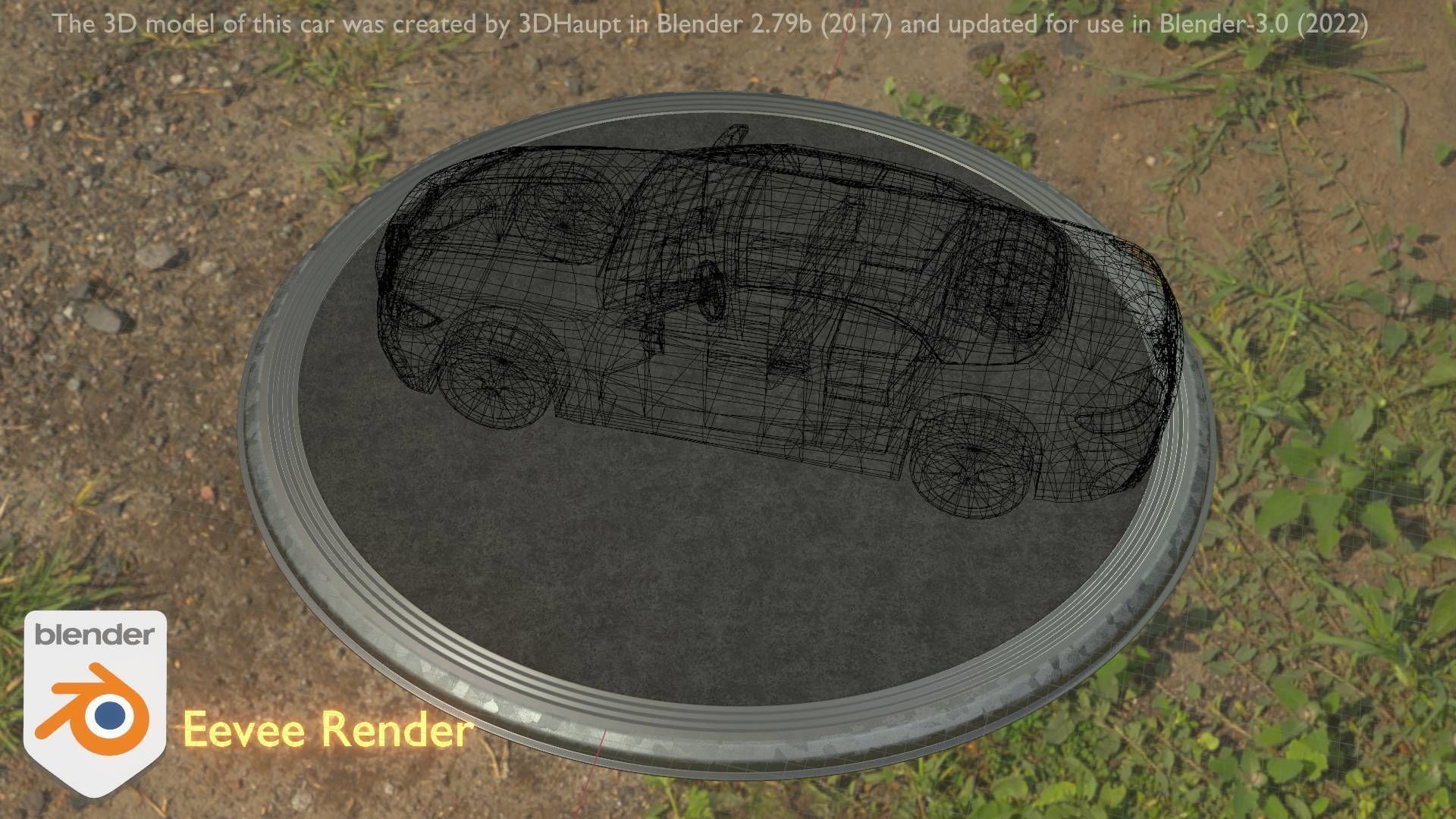 City Car 35 Upper Class Type-A Red Low-poly 3D model_26