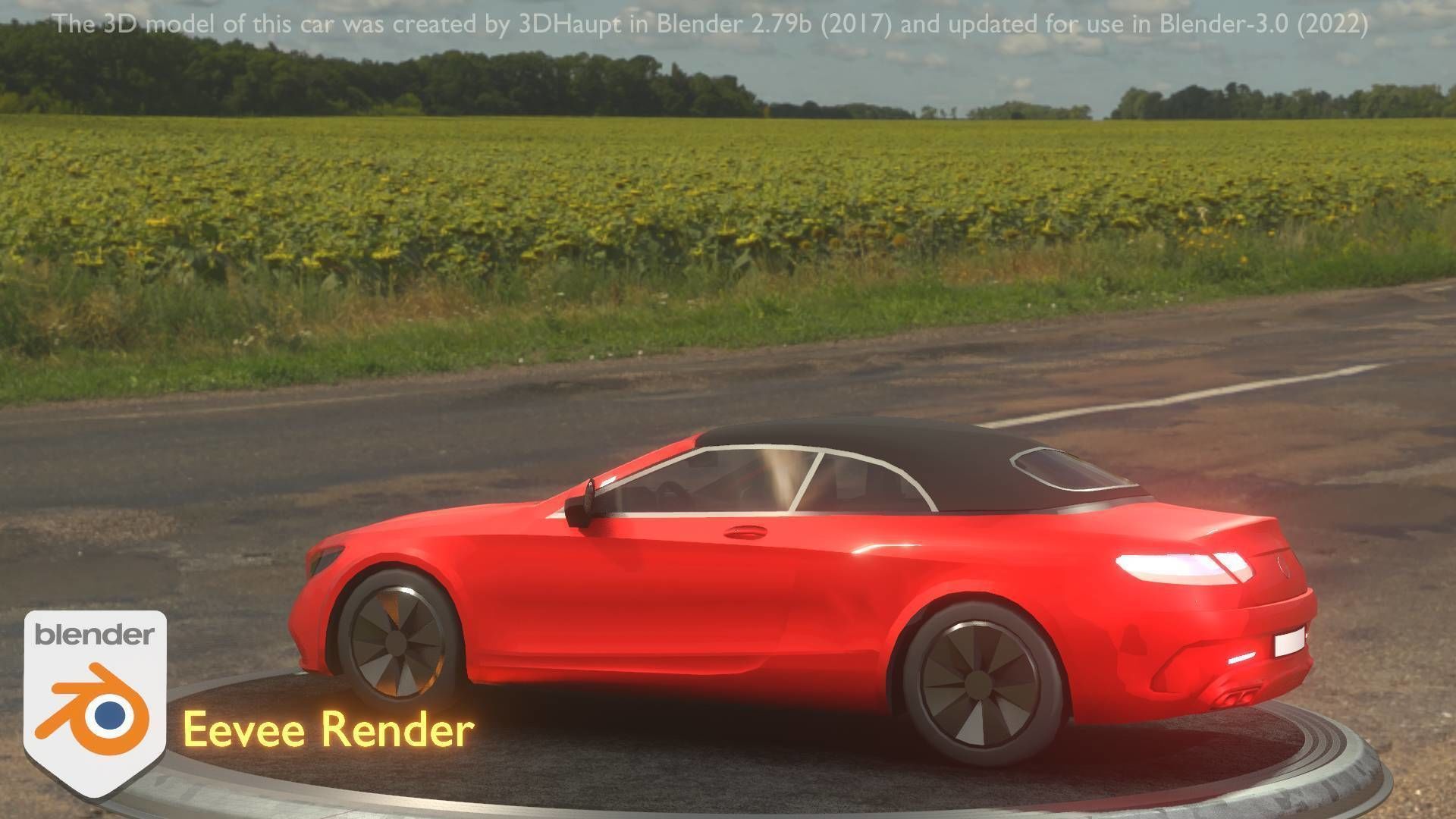 City Car 35 Upper Class Type-A Red Low-poly 3D model_79