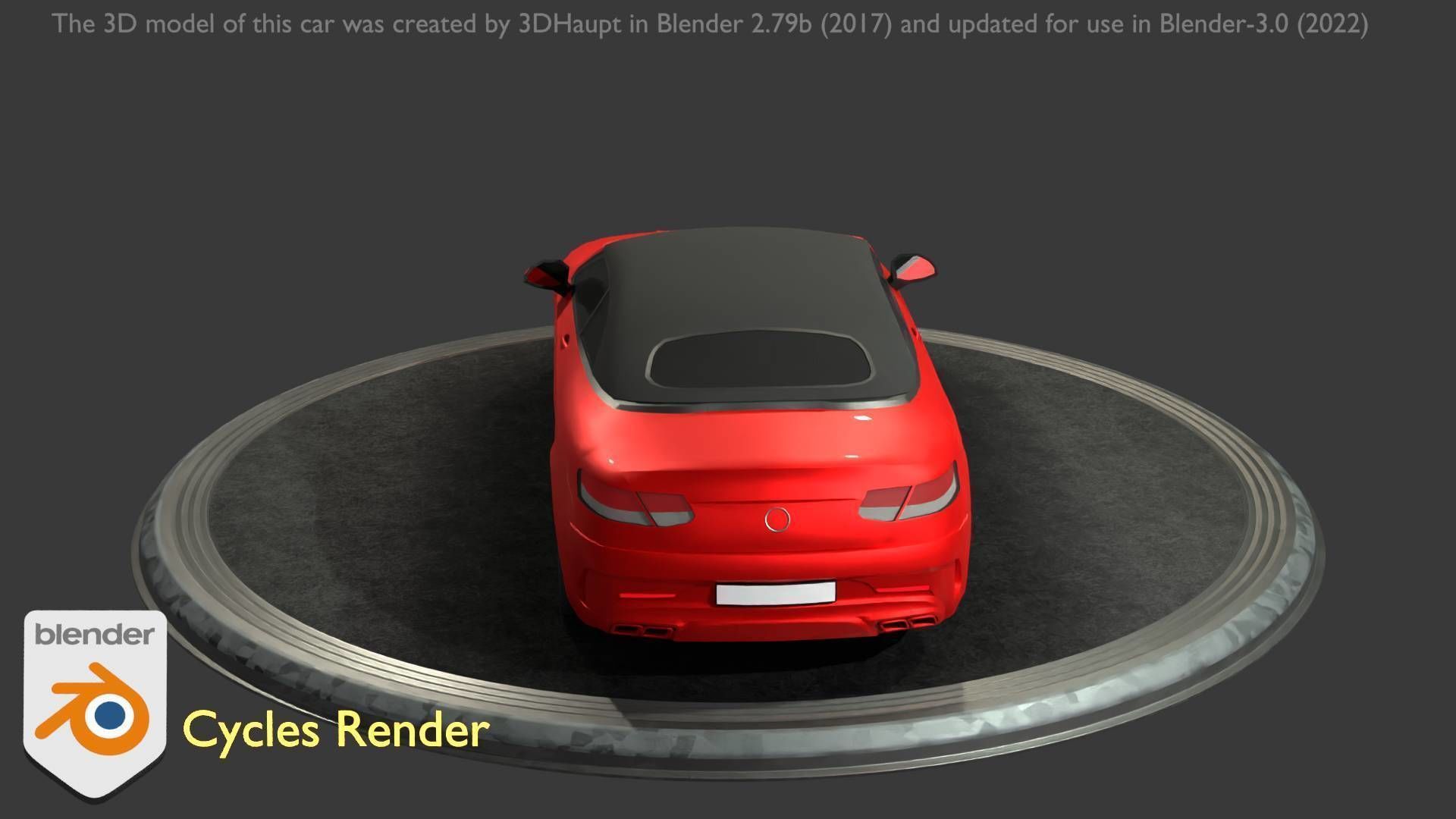 City Car 35 Upper Class Type-A Red Low-poly 3D model_91