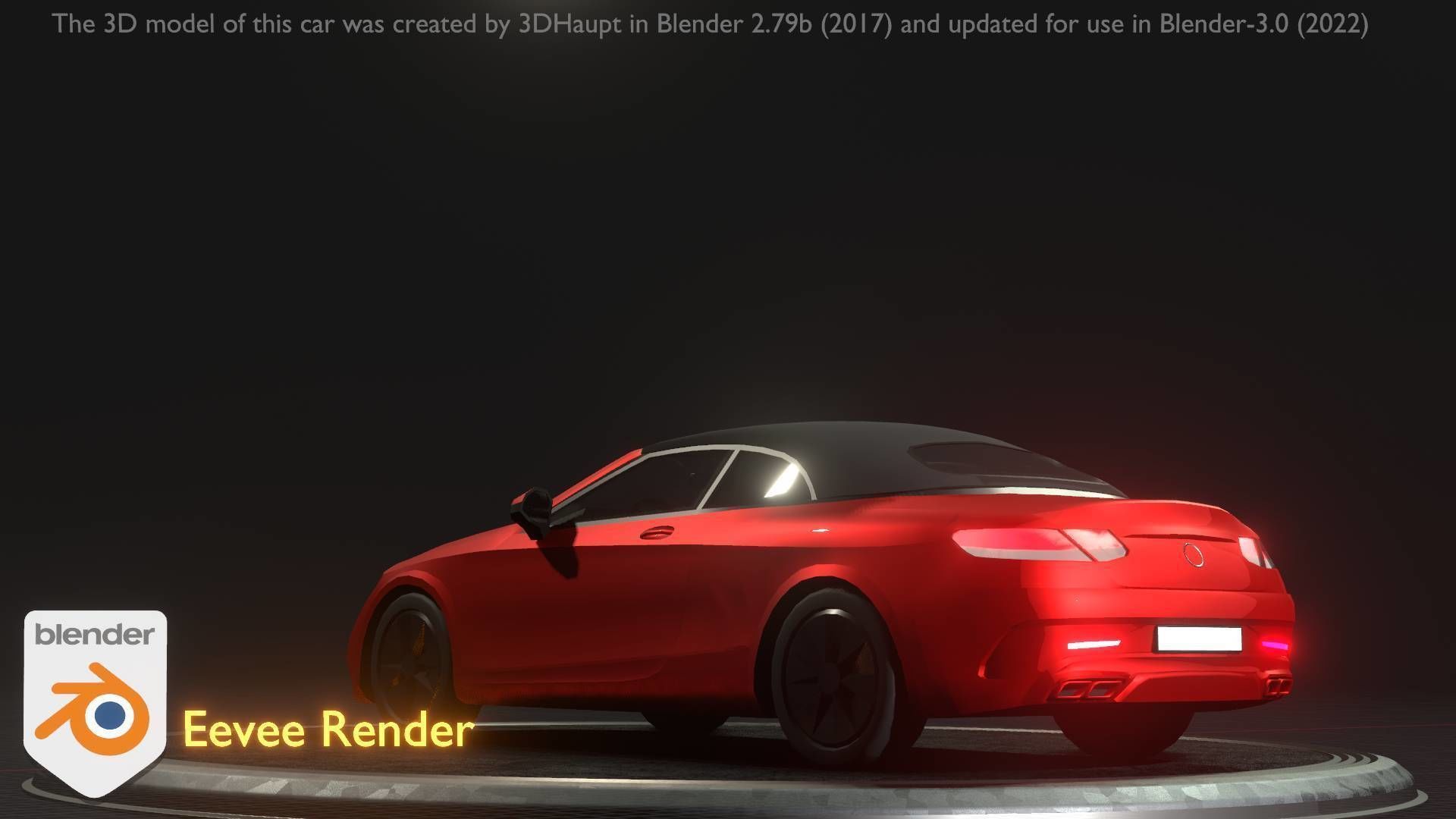 City Car 35 Upper Class Type-A Red Low-poly 3D model_21