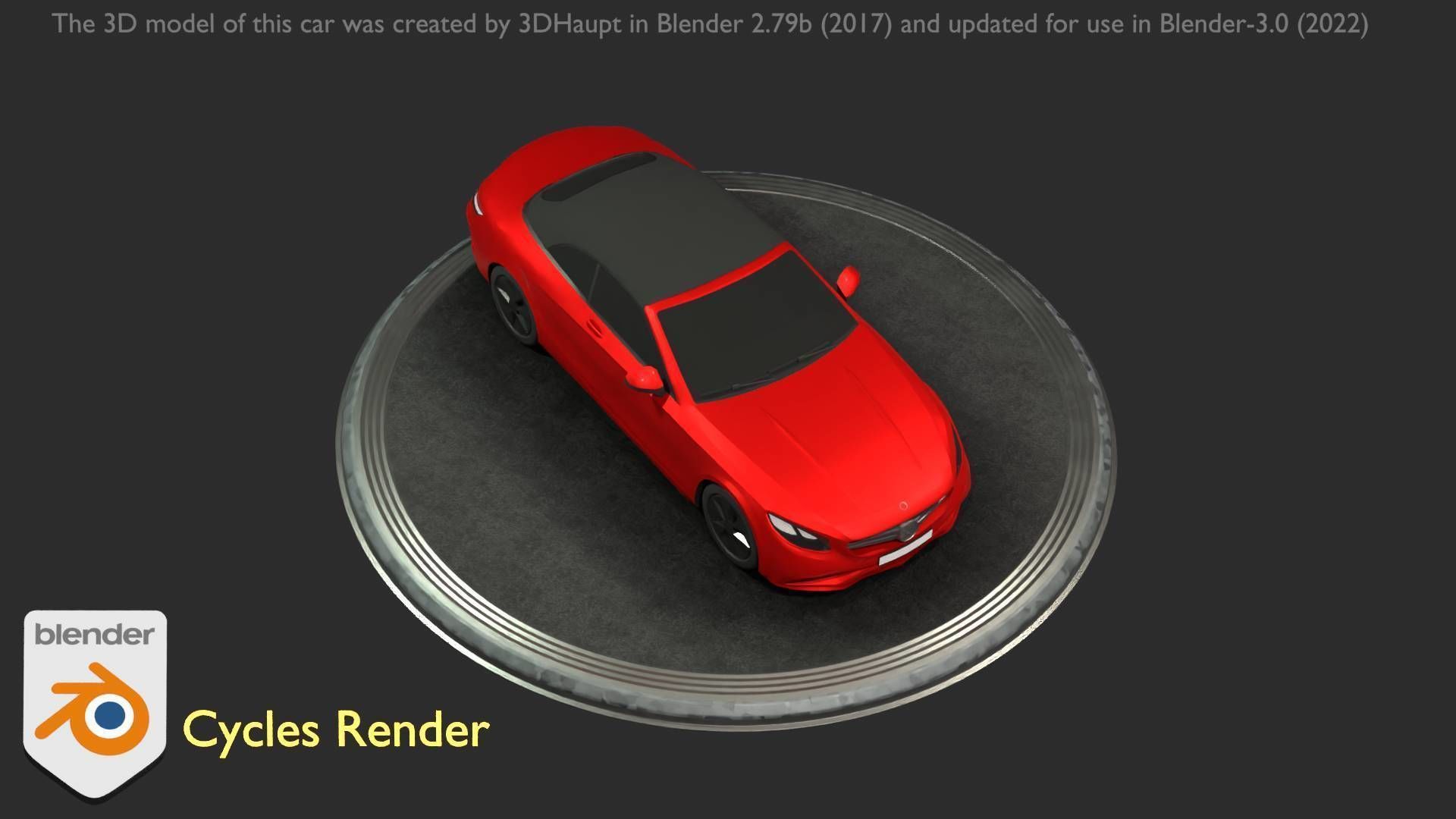 City Car 35 Upper Class Type-A Red Low-poly 3D model_72