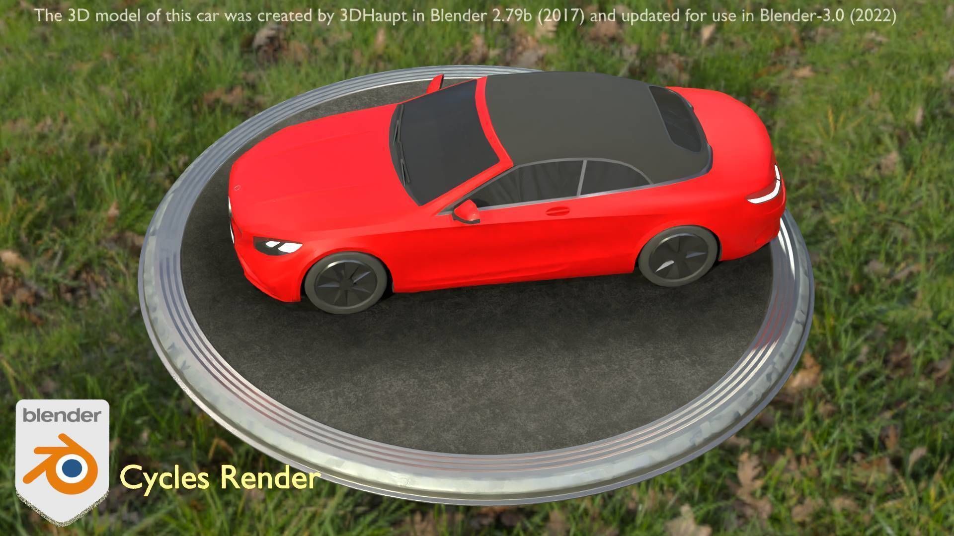 City Car 35 Upper Class Type-A Red Low-poly 3D model_101